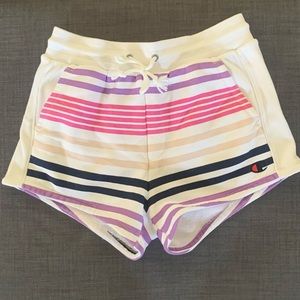 Champion Stripped Cotton Shorts Size Medium